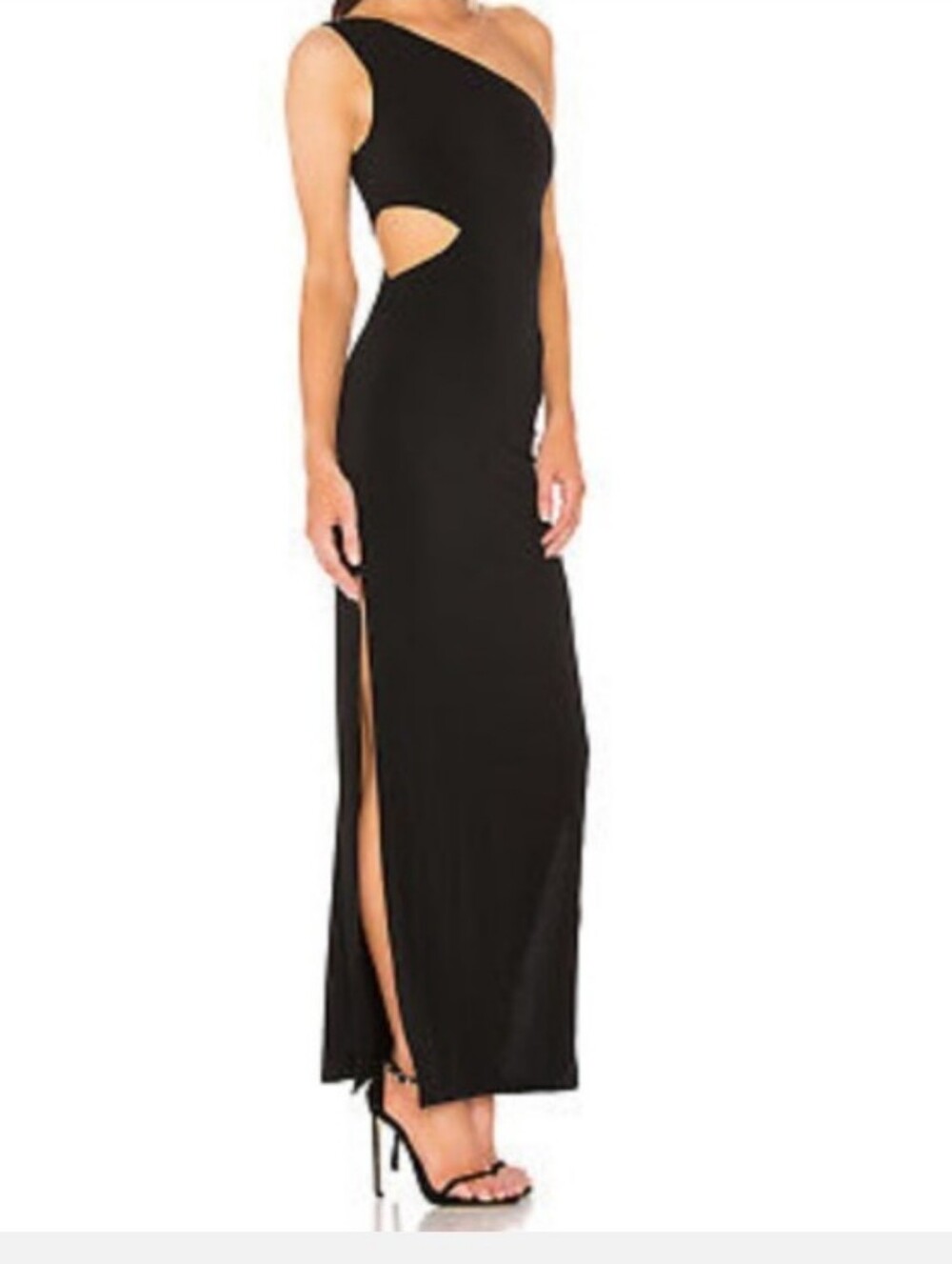 Alice+ Olivia Malia Black Maxi cut out Dress